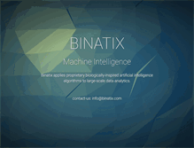 Tablet Screenshot of binatix.com
